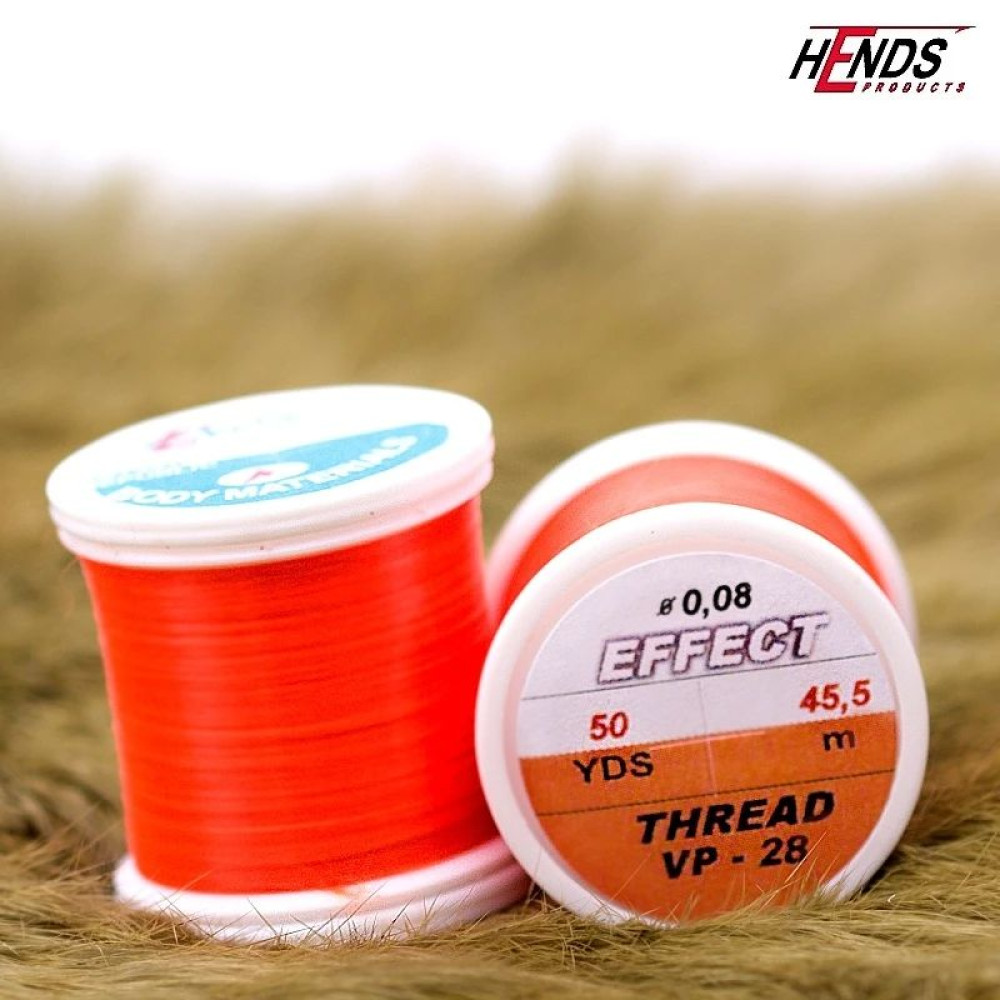 Монтажная нить HENDS Effect Thread – Fluo Orange (флуоресцентный оранжевый)