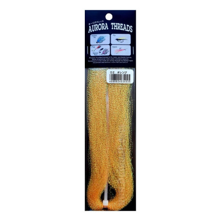 Материал Toho Aurora Threads люрекс 02 Orange (оранжевый)