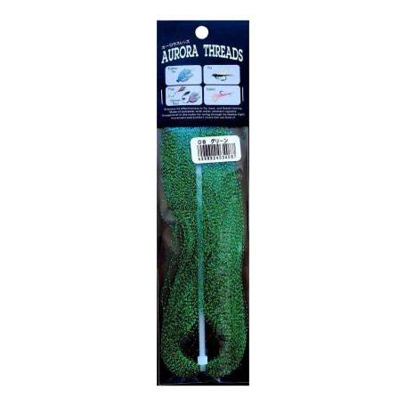 Материал Toho Aurora Threads люрекс 08 Green (зелёный)