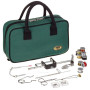 Набір Lineaeffe для в'язання мушок Fly Tying Kit in Case (станок, ножиці, пінцет, нитки, пір'я) в сумці