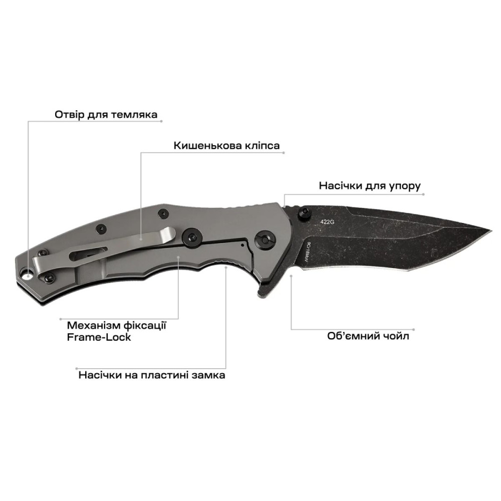 Нож складной Skif Griffin II BSW Black (422SEB)