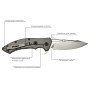 Нож складной Skif Shark II SW Black (421SE)