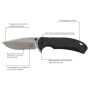 Нож складной Skif Sturdy II SW Black (420SE)