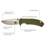 Нож складной Skif Sturdy II SW Olive (420SEG)