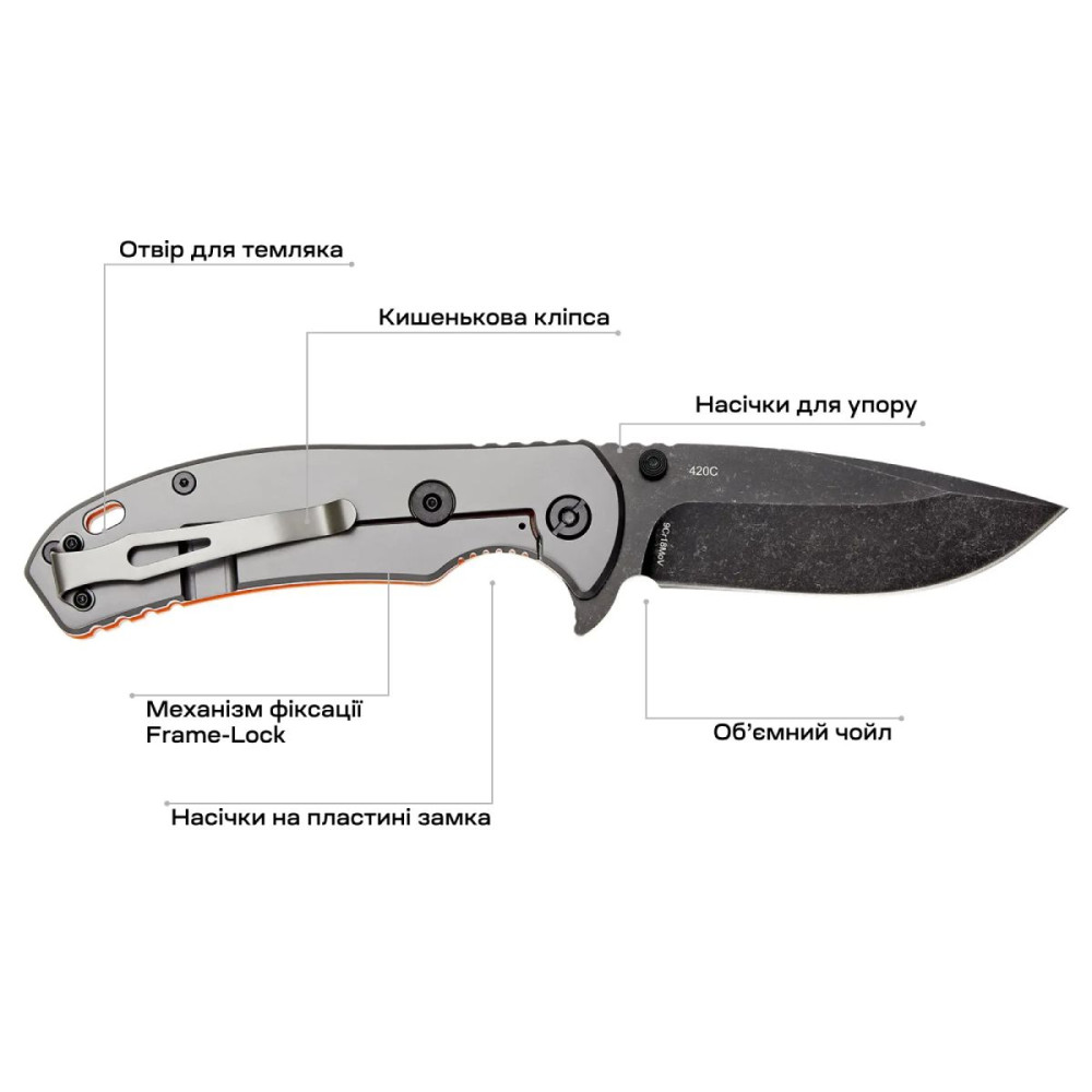 Нож складной Skif Sturdy II BSW Orange (420SEBOR)