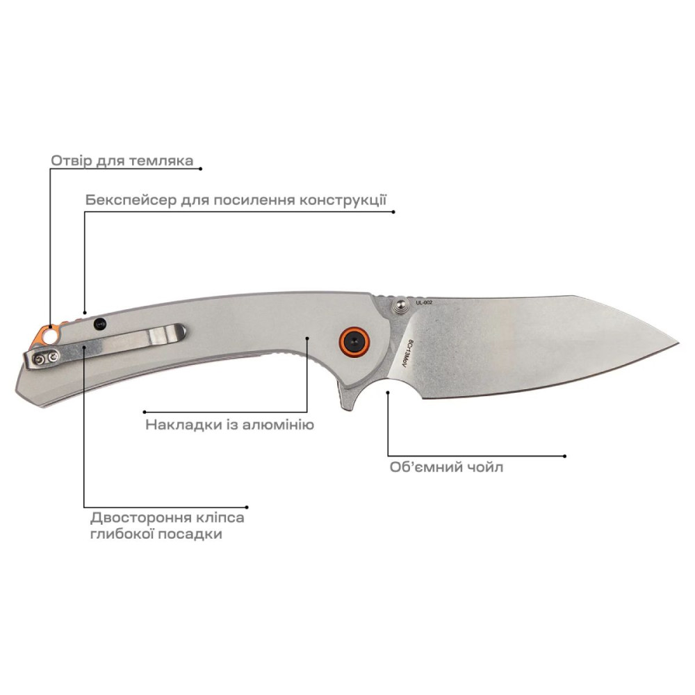 Нож складной Skif Jock SW Grey (UL-002ALSWGR)