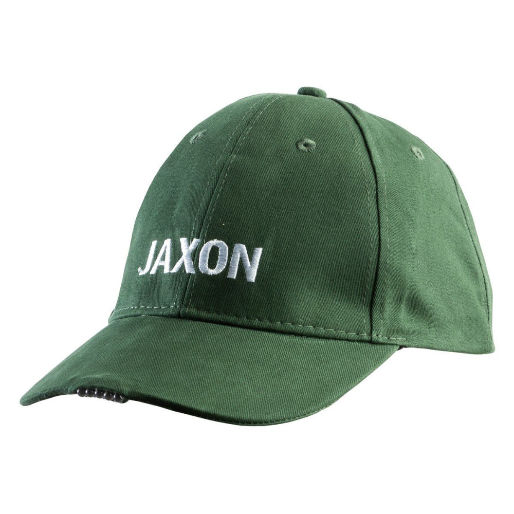 Бейсболка Jaxon UJ-CZX01C з ліхтариком зелена