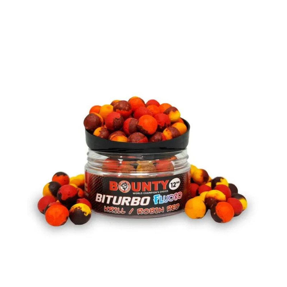 Премиум насадка Bounty Fluoro Biturbo Krill/Robin Red 12мм