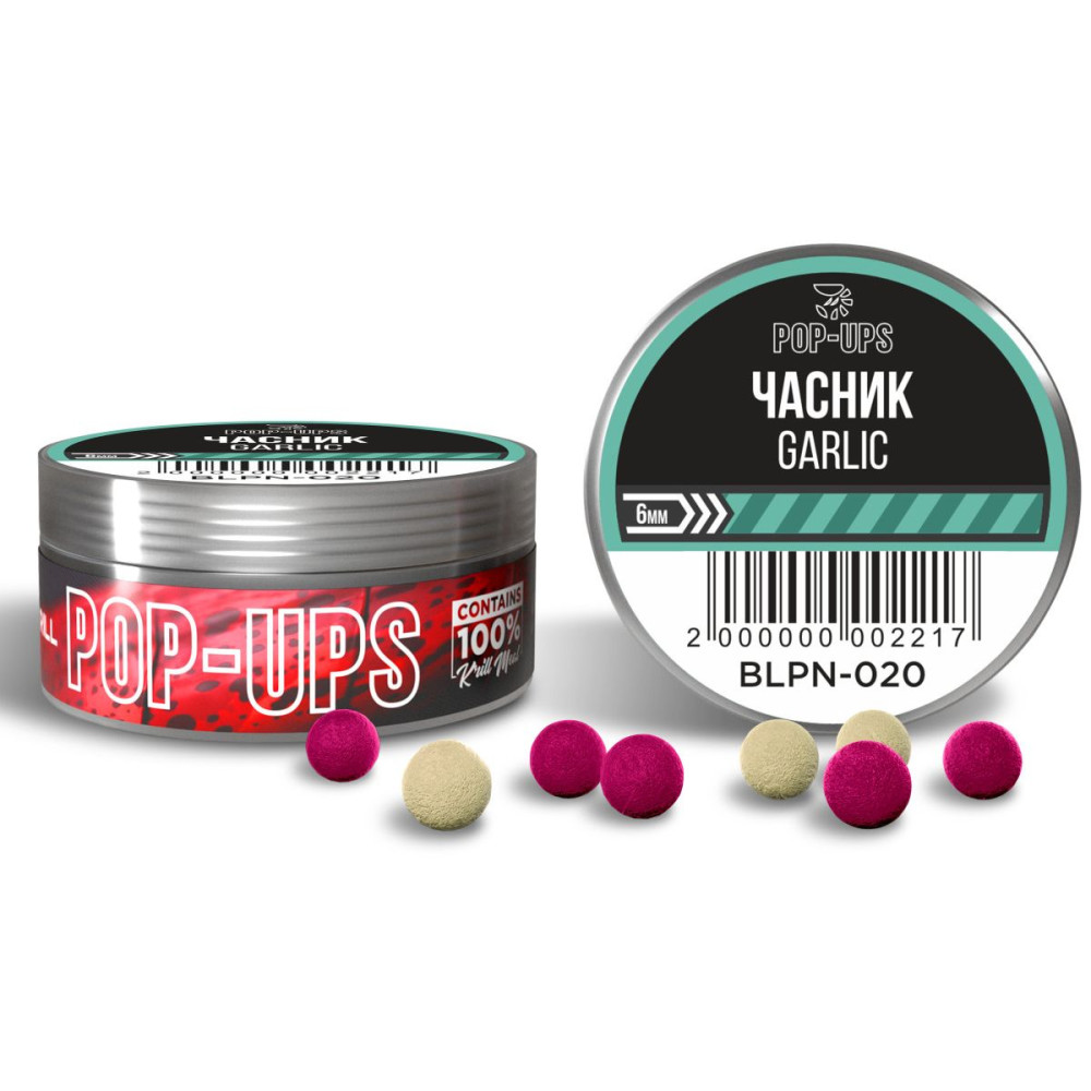 Бойлы INTERKRILL Pop-up Чеснок/Garlic 6мм (15г)