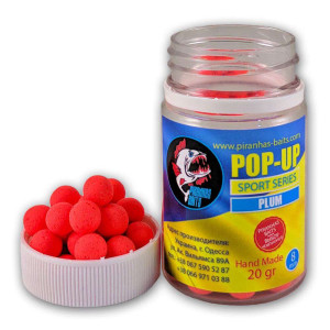 Бойлы Piranhas Baits Pop-up sport series 8mm Plum (20g)