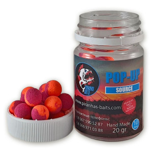 Бойлы Piranhas Baits Pop-up Eurostandard Series 10мм Source (20г)