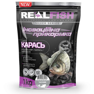 Прикормка Real Fish Карась Чеснок (1кг)