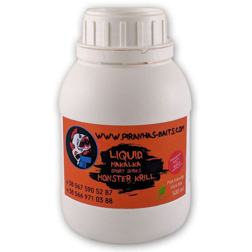 Ликвид Piranhas Baits Makalka Sport Series Monster Krill, 500ml