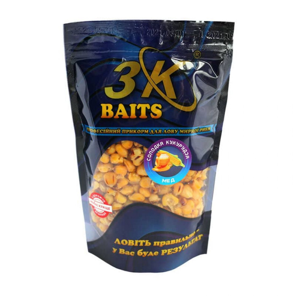 Сладкая кукуруза 3K Baits (мёд), 400г