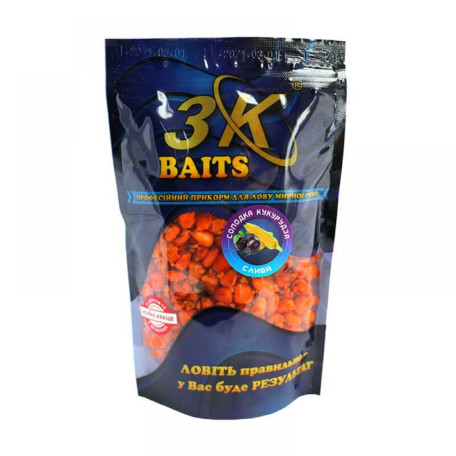 Сладкая кукуруза 3K Baits (слива), 400г