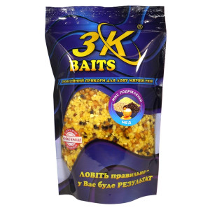 Дробленый зерновой микс 3K Baits (мед), 500г