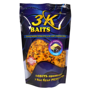 Дробленый зерновой микс 3K Baits (слива), 500г