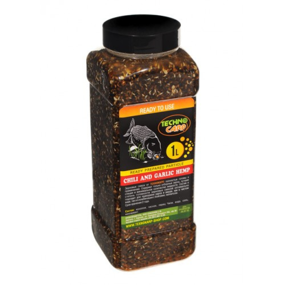 Готова конопля за перцем і часником ТехноКарп Hemp Seed + Chili, Garlic  (1кг)