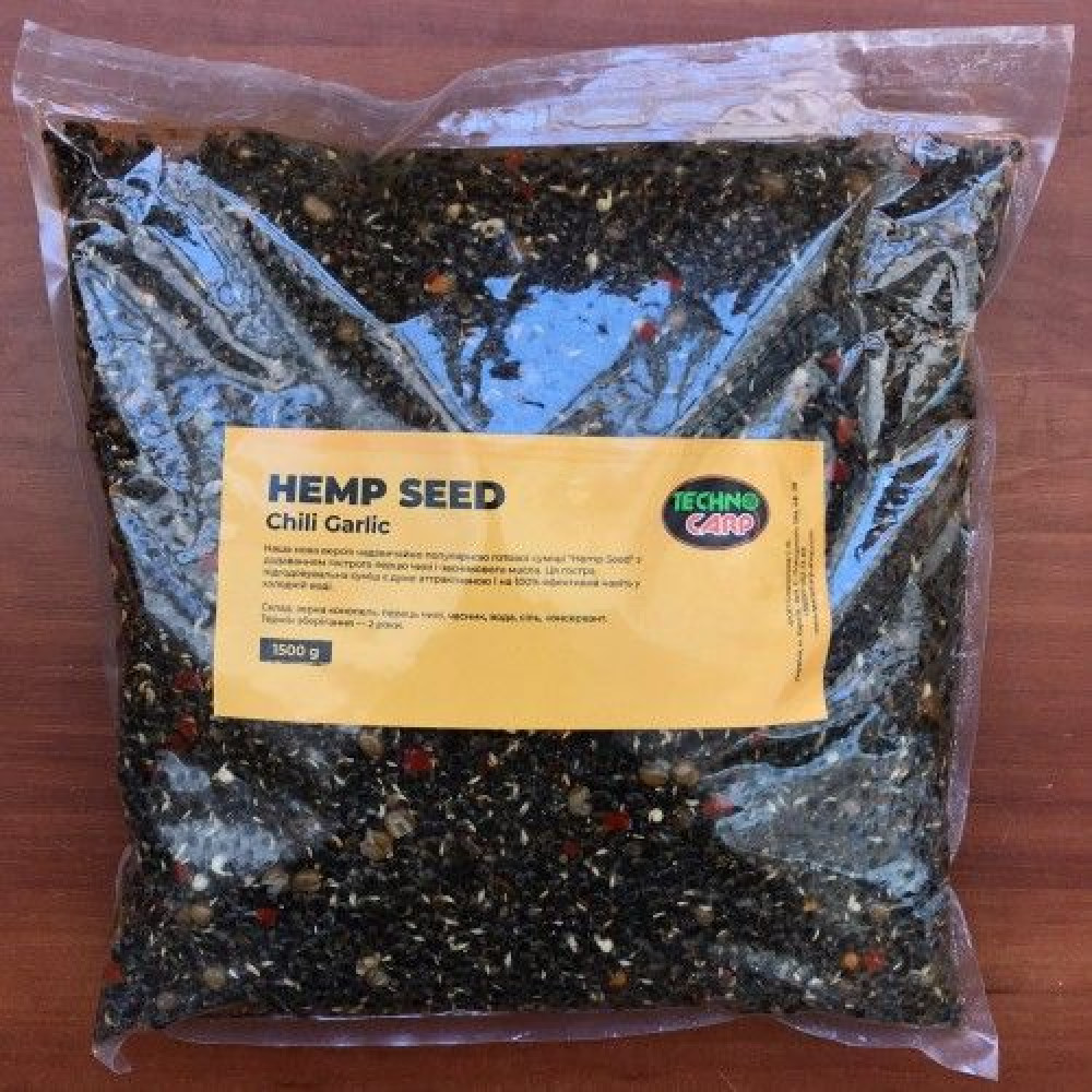 Готовая конопля ТехноКарп Hemp seed + chili, garlic (1.5кг)