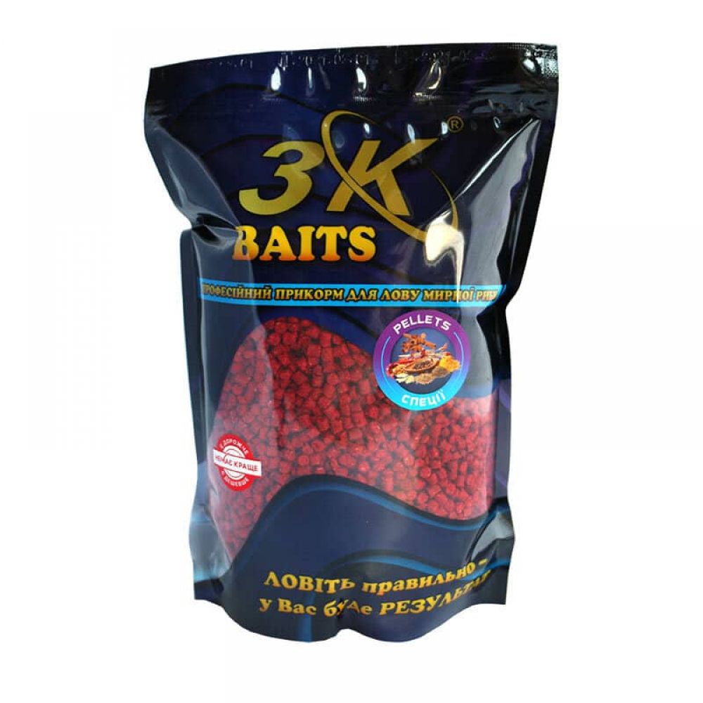 Пеллетс 3K Baits Спеції 4мм 800г