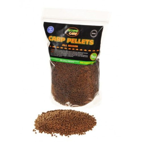 Пелетс TechnoCarp Carp pellets All season 3mm 1kg