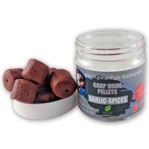 Пеллетс Piranhas Baits Carp Hook Pellets Garlic-Spices 20mm 100g