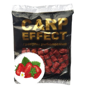 Гранулы с резинкой CARP EFFECT Клубника, 50г