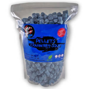 Пеллетс Piranhas Baits Cranberry-Squid 12mm 1kg