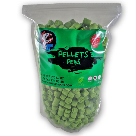 Пеллетс Piranhas Baits Peas 12mm 1kg