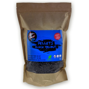 Пеллетс Piranhas Baits Black Halibut 4mm 1kg