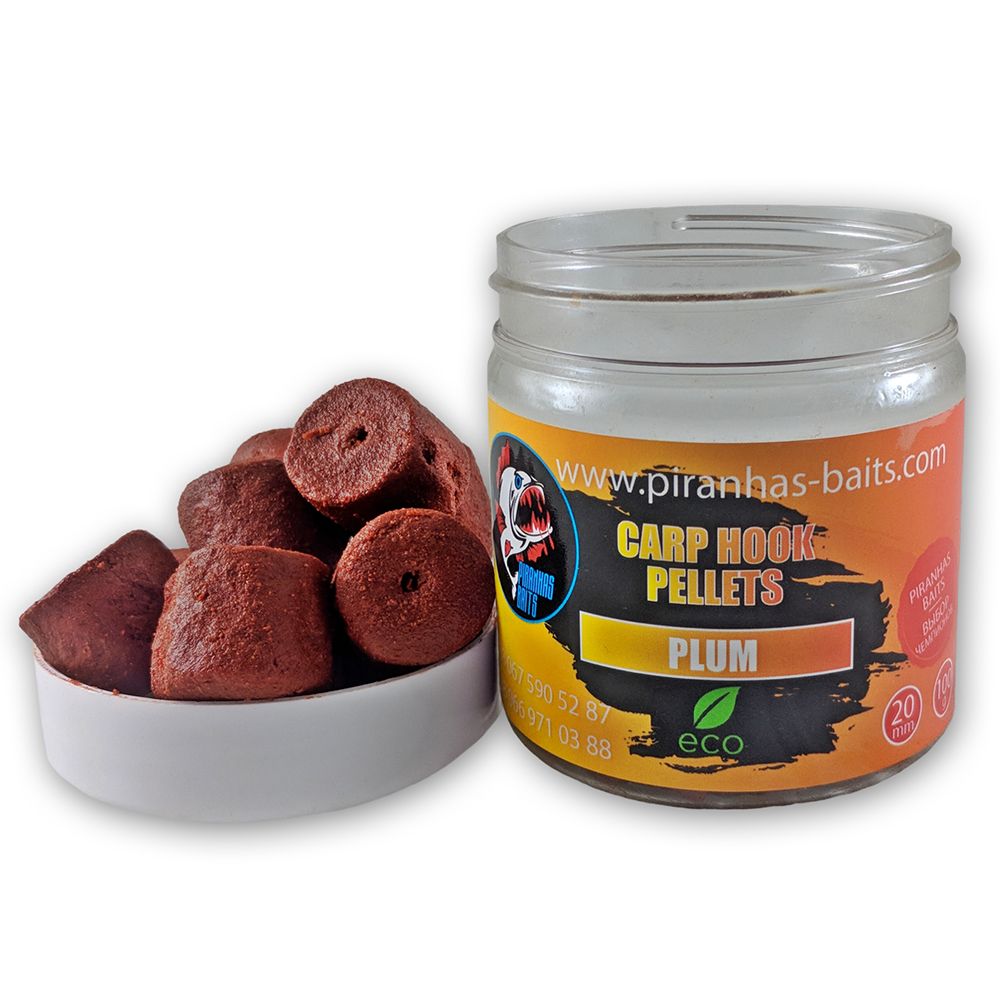 Пеллетс Piranhas Baits Carp Hook Pellets Plum 20mm 100g