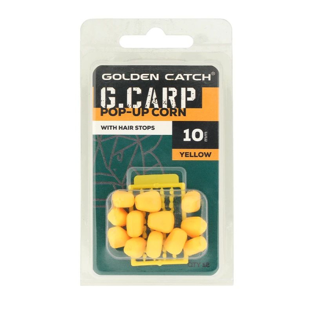 Кукуруза GC G.Carp Pop-Up Corn 10мм Yellow (12 шт.)