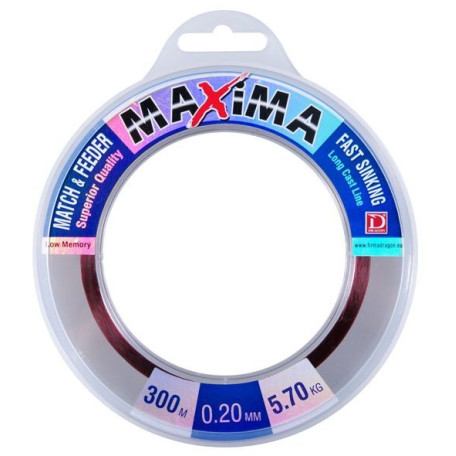 Волосінь Dragon Maxima Match & Feeder 300м 0.16мм 3.65кг