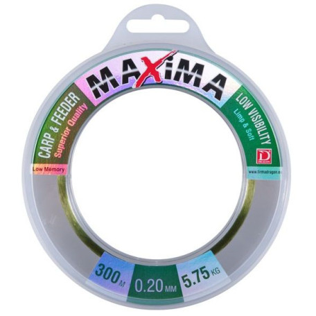 Волосінь Dragon Maxima Carp & Feeder 300м 0.16мм 3.70кг