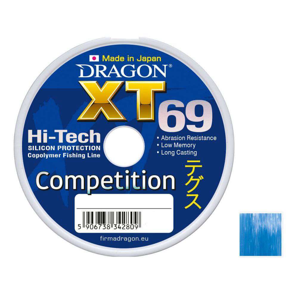 Леска Dragon XT69 Hi-Tech Competition 25м 0.12мм 2.25кг