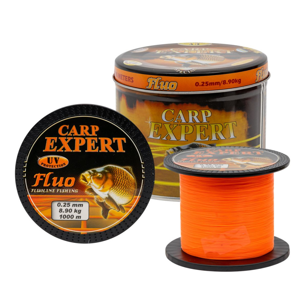 Леска Carp Expert UV Fluo Orange 1000м 0.30мм 12.50кг
