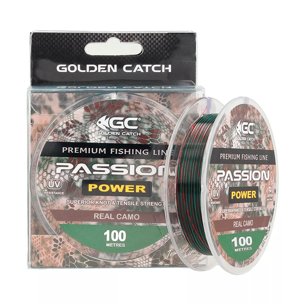 Леска GC Passion Power Real Camo 100м 0.47мм 25.7кг