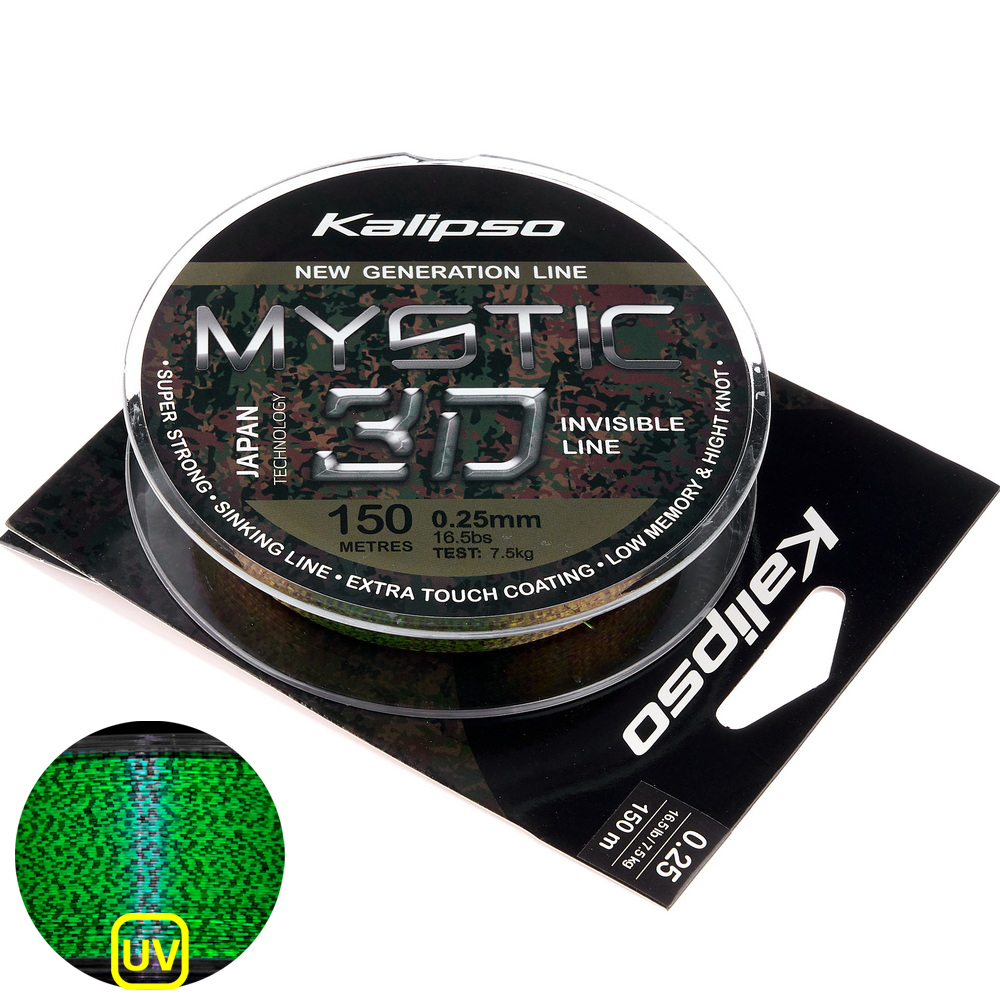 Леска Kalipso Mystic 3D 150м 0.25мм 7.5кг