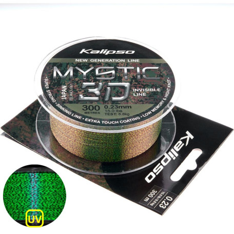 Волосінь Kalipso Mystic 3D 300м 0.23мм 6.8кг