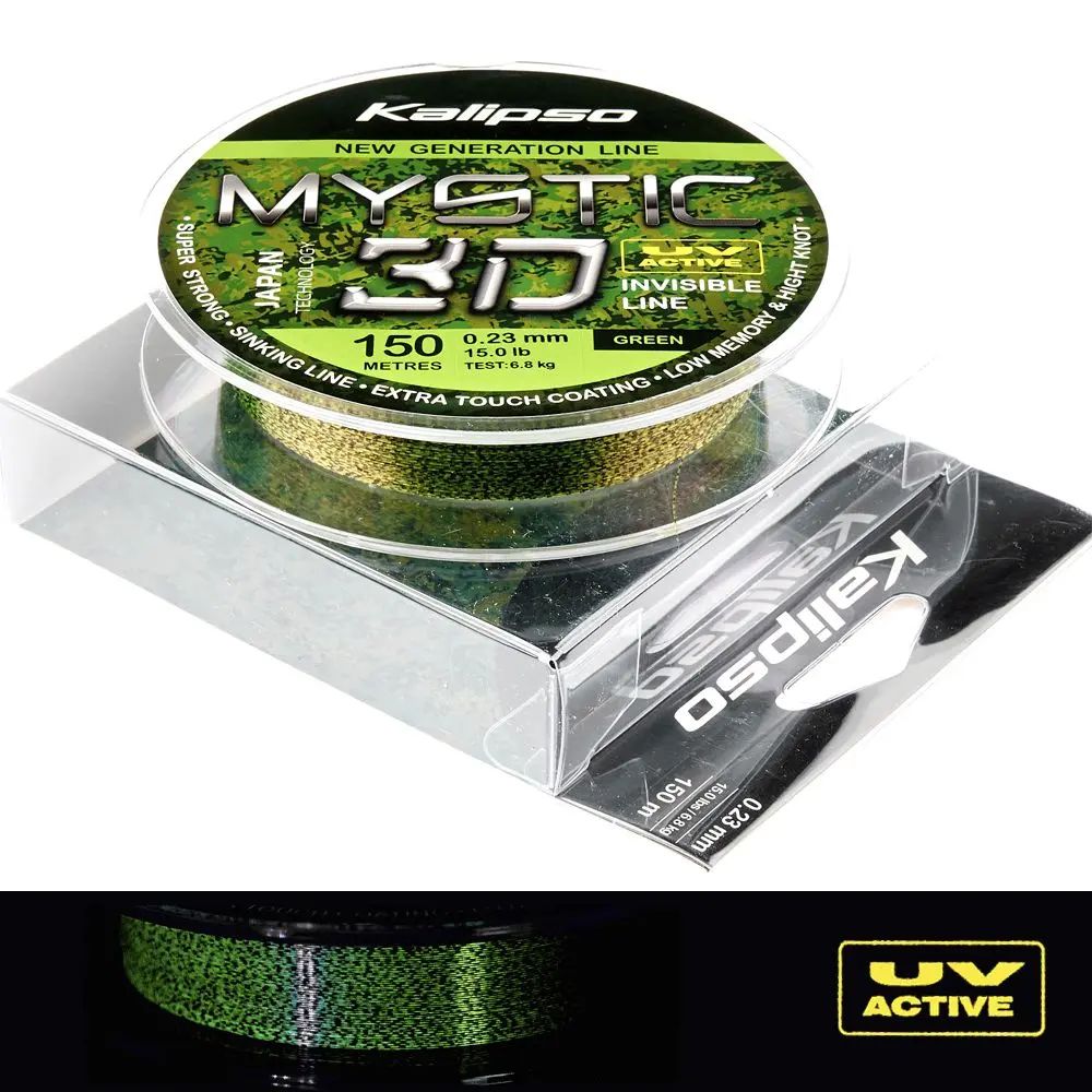 Леска Kalipso Mystic 3D Green 150м 0.23мм 6.8кг