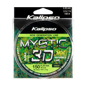 Волосінь Kalipso Mystic 3D Green 150м 0.25мм 7.5кг