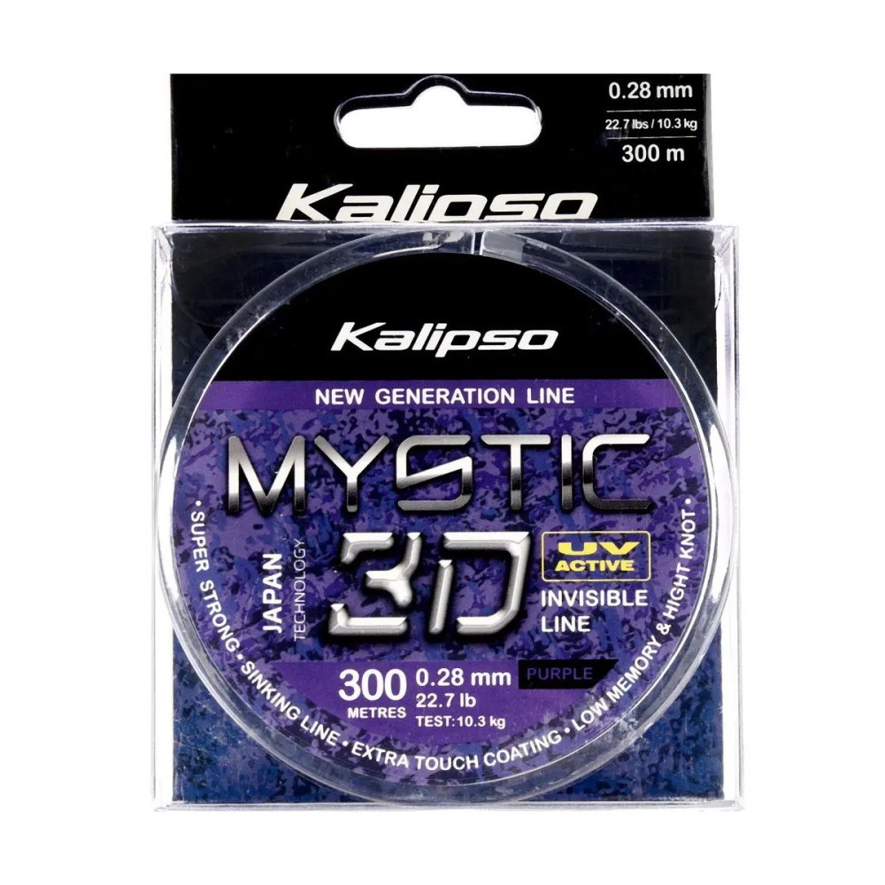 Леска Kalipso Mystic 3D Purple 300м 0.28мм 10.3кг