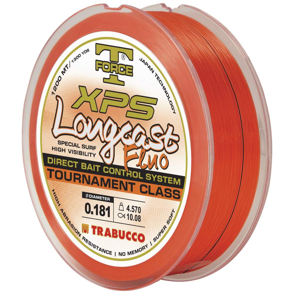 Леска Trabucco T-FORCE XPS Longcast Fluo 1200м 0.350мм 15.79кг