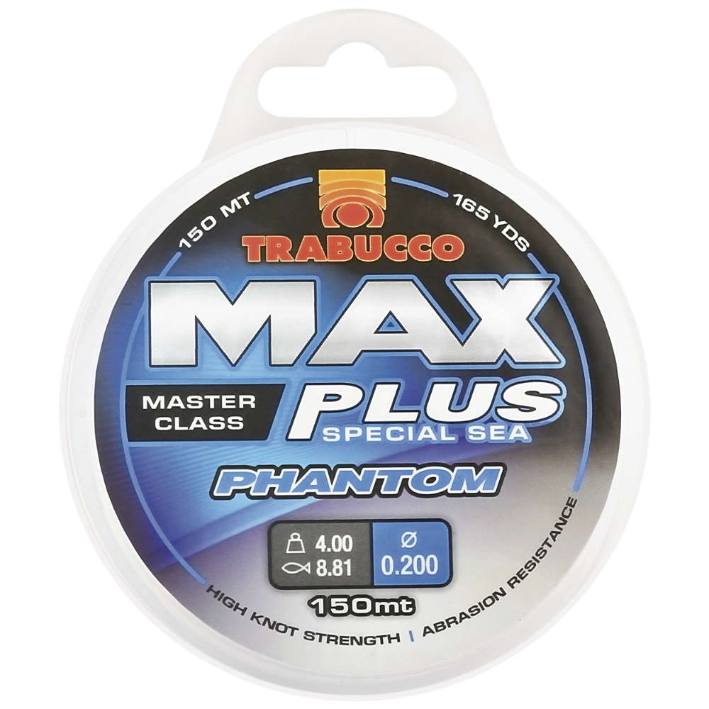 Волосінь Trabucco MAX PLUS PHANTOM 150м 0.18мм 3.20кг