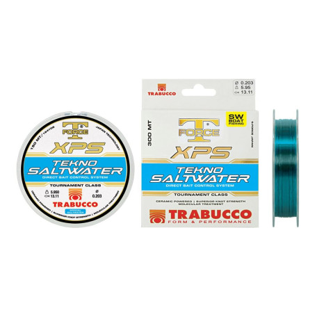 Леска Trabucco T-FORCE XPS Tekno Saltwater 150м 0.25мм 8.67кг