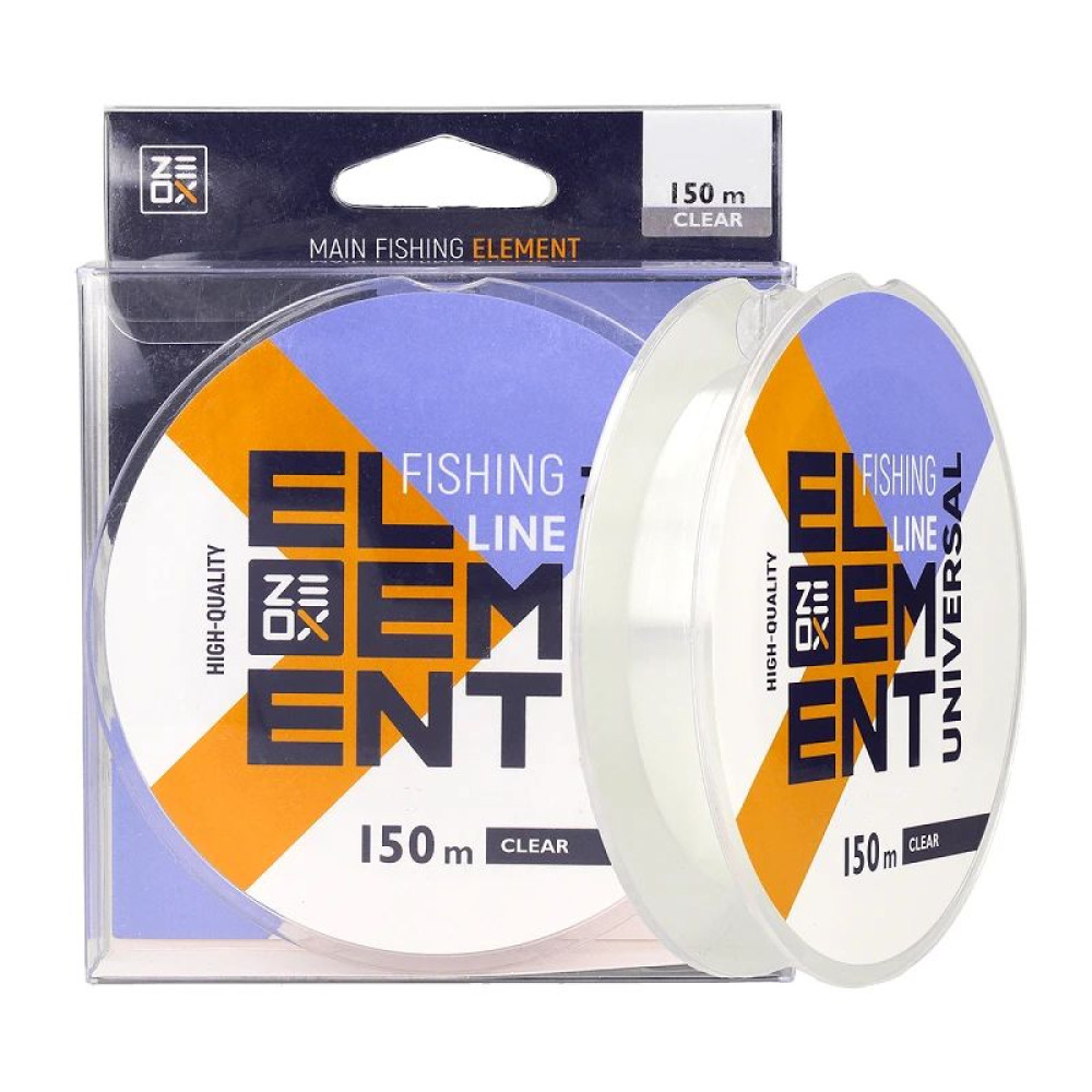 Леска ZEOX Element Universal Line 150м Clear 0.405мм 16.3кг
