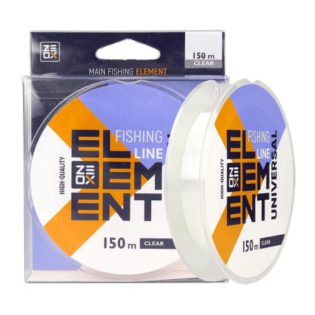 Волосінь ZEOX Element Universal Line 150м Clear 0.256мм 7.4кг