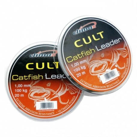 Поводковый материал Climax CULT Catfish Leader сомовый 1.30mm 135kg коричневый (20m)