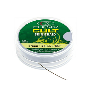 Повідковий матеріал в оплетенні Climax CULT SkinBraid 30lb 14.5kg 15m Green