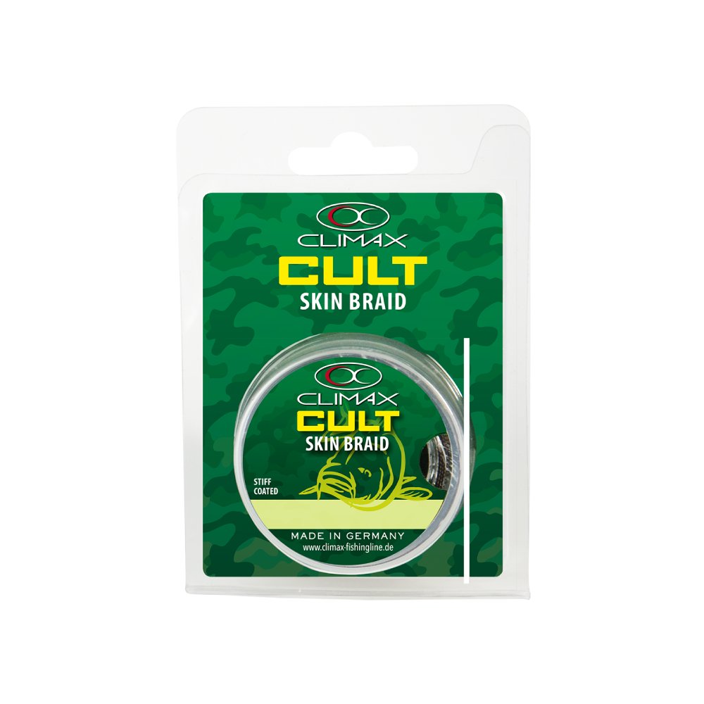Повідковий матеріал в оплетенні Climax CULT SkinBraid 30lb 14.5kg 15m Green